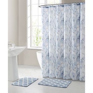 15-Piece Shower Curtain Bath Set